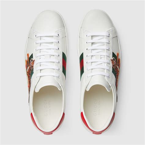 gucci new ace wolf sneakers|Gucci ace tiger sneakers.